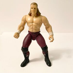 Vintage 1998 Jakks Pacific WWF Triple H Action Figure Maroon Pants HHH